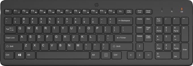 HP 225 - Toetsenbord - Engels - Zwart
