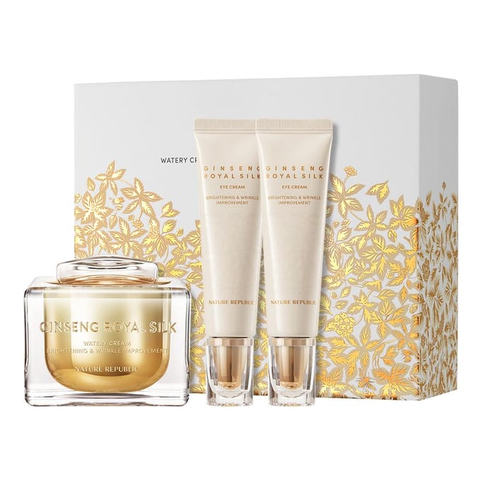 Nature Republic Ginseng Royal Silk Watery Cream 60ml met Oogcrème 30ml x 2 Speciale Set white