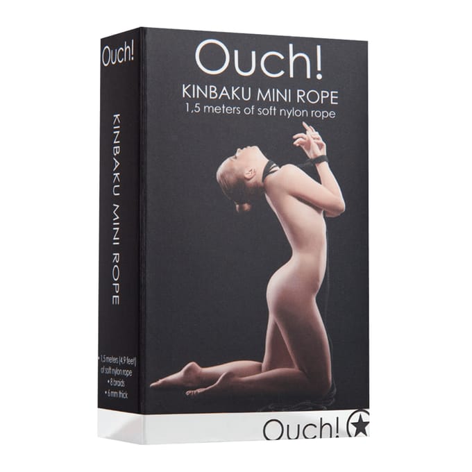 Mini Kinbaku touw 1,5 meter - Zwart