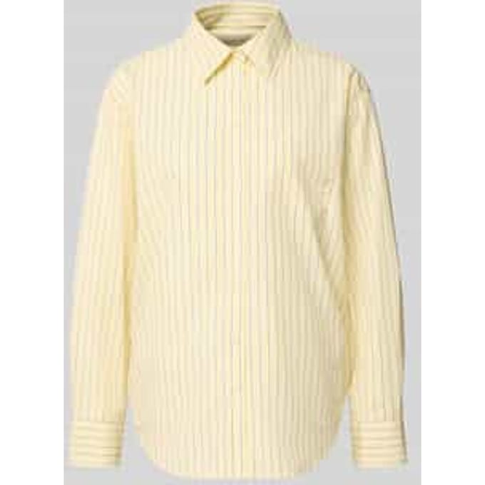 Relaxed fit blouse met borstzak