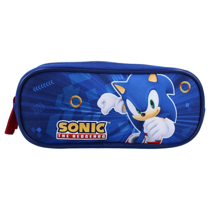 Vadobag Sonic Still Unstoppable Pencil Case 2-Compartment - Blue
