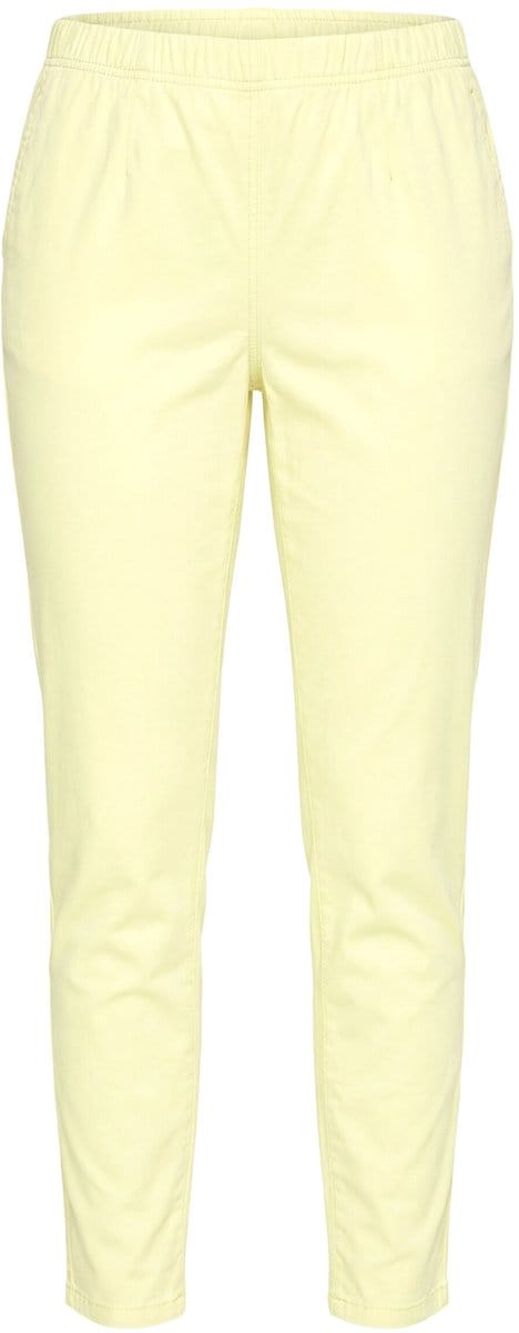 MIAMODA - Dames - Jegging slim fit stretchdenim elastische tailleband - Citroengeel - Maat 52