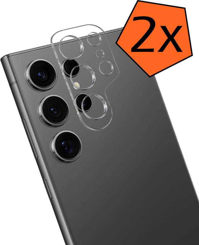 Camera Lens Protector - 2 Stuks - Geschikt voor Samsung Galaxy S24 Ultra - Camera Screenprotector - Gehard Glas - Beschermglas - Tempered Glass - Screen Protector
