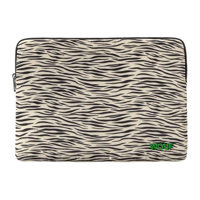 Wouf Daily Laptophoes 13-14 inch - Laptopsleeve - Zebra Hit