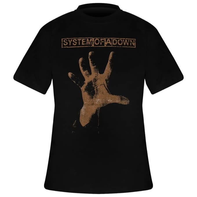 System Of A Down - Hand Heren T-shirt - XL - Zwart