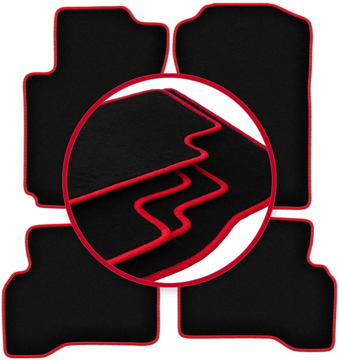 CARLUX-RED automatten voor: Suzuki Grand Vitara II 3-deurs (2005-2014)