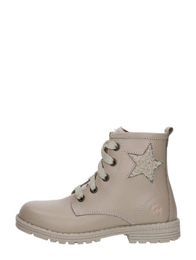 KEQ Veterschoen hoog Veterschoen hoog - Beige - Maat 22