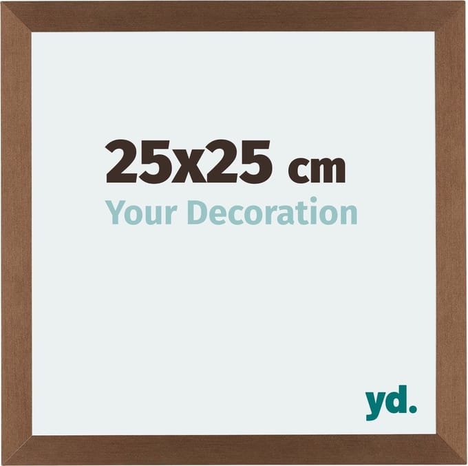 Your Decoration - Fotolijst 25x25 cm - MDF - Koper Decor - Mura