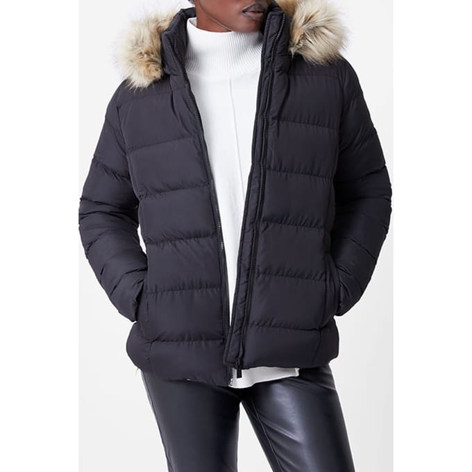 French Connection Row Fur S Black Taglia: S | Giacche invernali Outlet | Donna | Nero