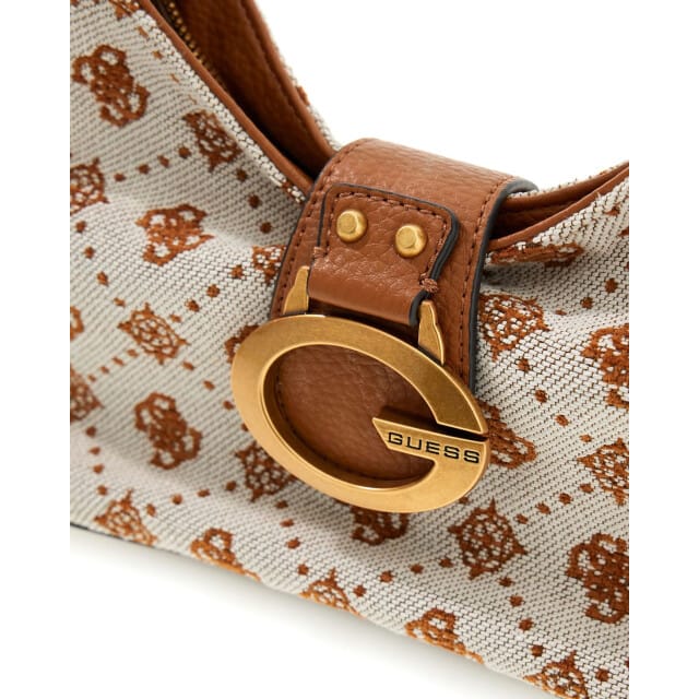 Guess Camden Mini - Schoudertas 23 cm (cognac logo)