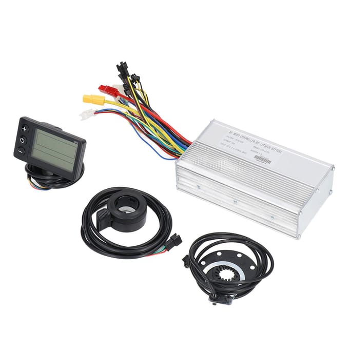 Elektrische Fiets Gemodificeerde Controller Set met 30A Controller en S866 Display voor 1000W Motoren white