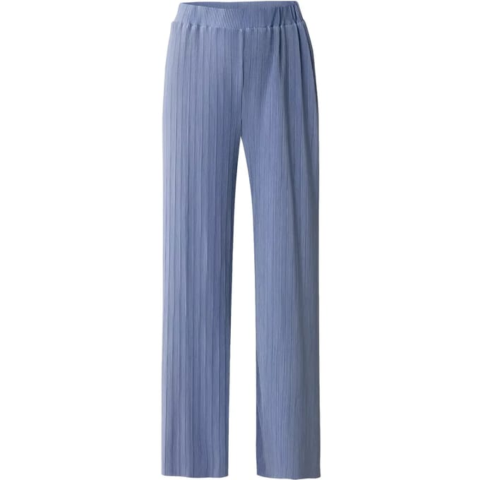 Damesbroek met elastische taille en wijde pijpen Mexx