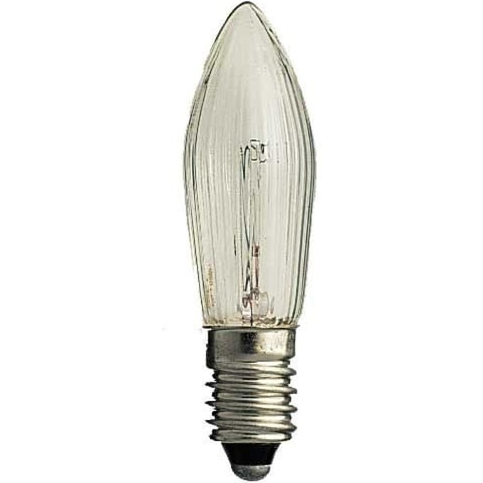 STAR TRADING E10-55V-reservelamp van 3W, 3 st, kaarsvorm