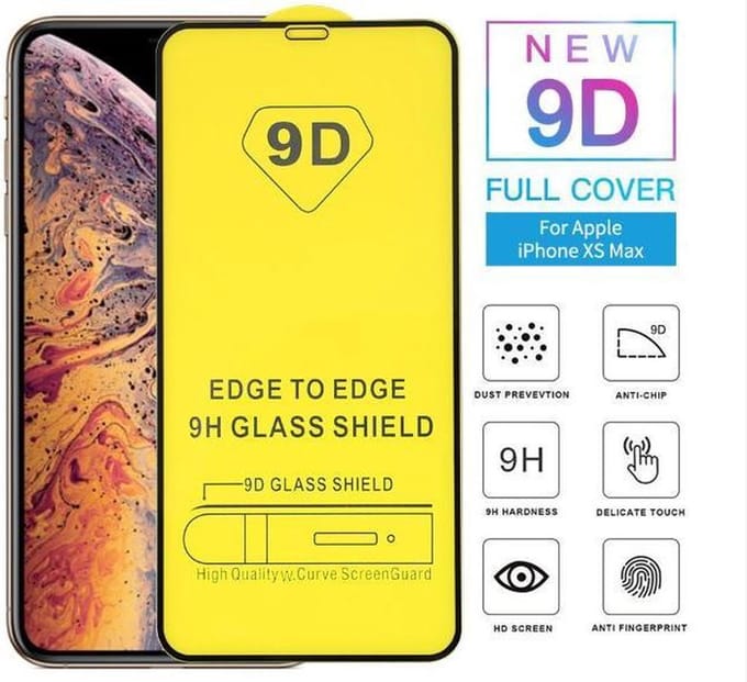 Iphone 11 Pro Max Full Screen Protector 6.5 inch Iphone 11 Pro Max 9D Gehard Glas Bescherming  Iphone 11 Pro Max Film zwart