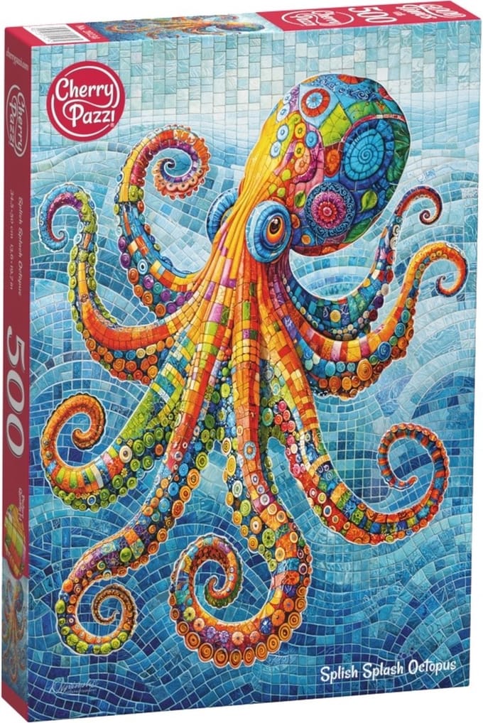 CherryPazzi Splish Splash Octopus Puzzel - 500 Stukjes - Onderwaterwereld