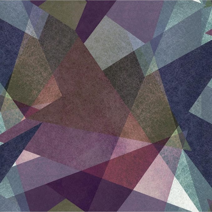 Reflets kaleidoscoop multicolor modern (vliesbehang, multicolor)