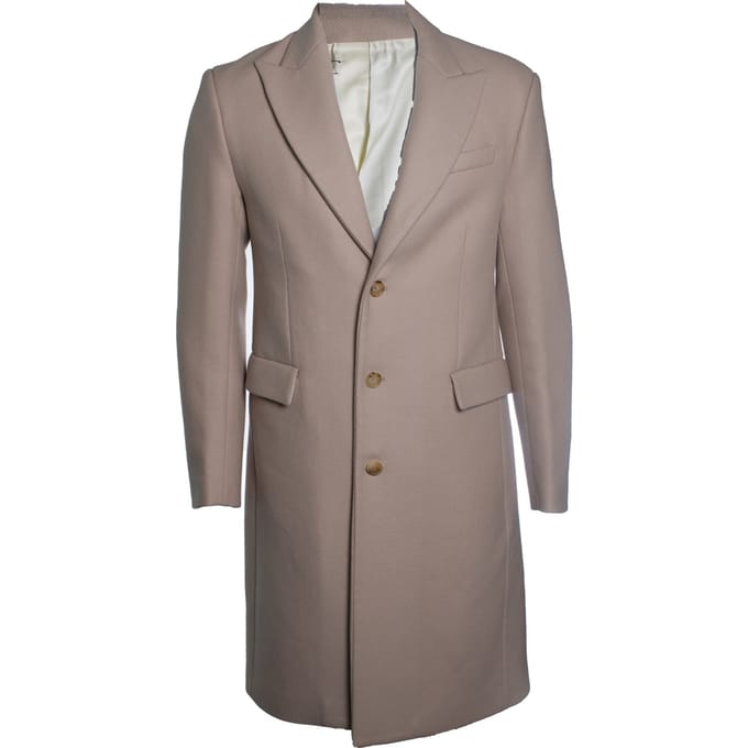 Amiri, beige wollen jas