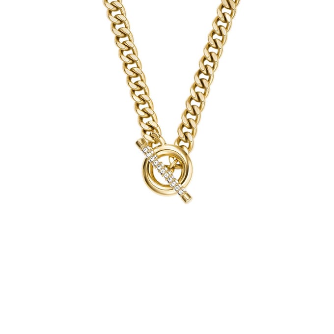 FOSSIL JF04956710 Dames Collier 45.72 cm - Goudkleurig
