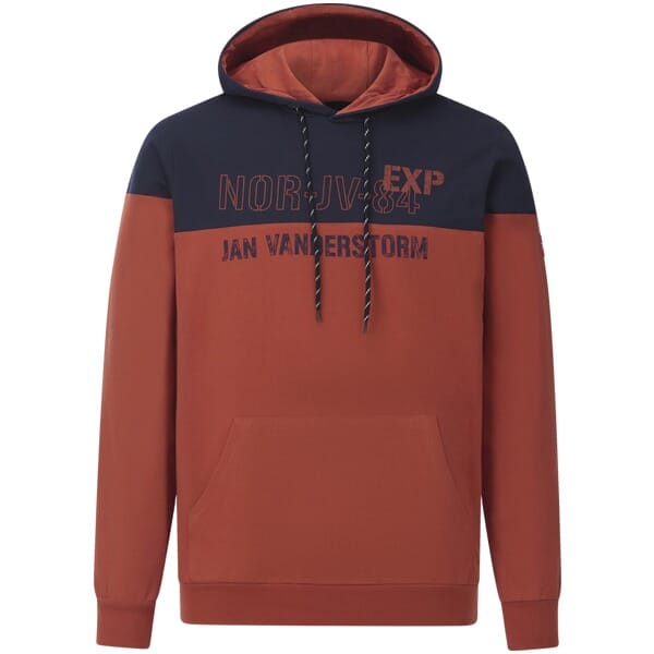 Jan Vanderstorm herren Sweatshirt - 52/54 - donkerrood - Plus Size