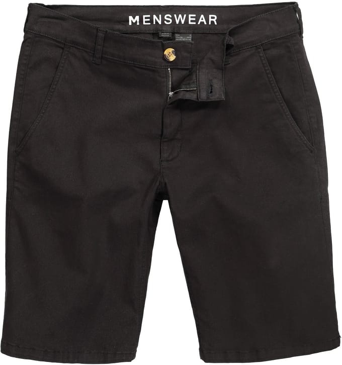 Men Plus - Heren - MEN+ Chino Bermuda - Zwart - Maat 70