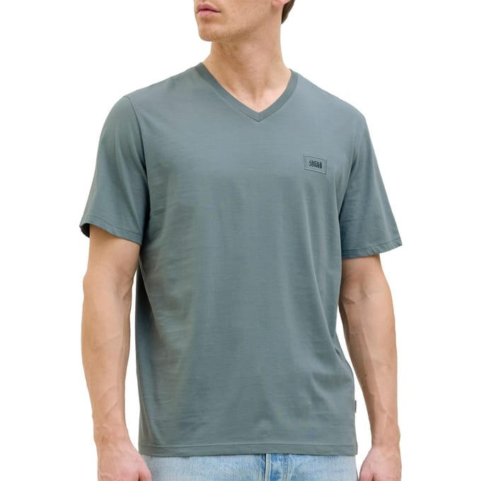 JACK & JONES - JCOREACH TEE SS V-NECK WEH24 SMU - Heren- T-shirt