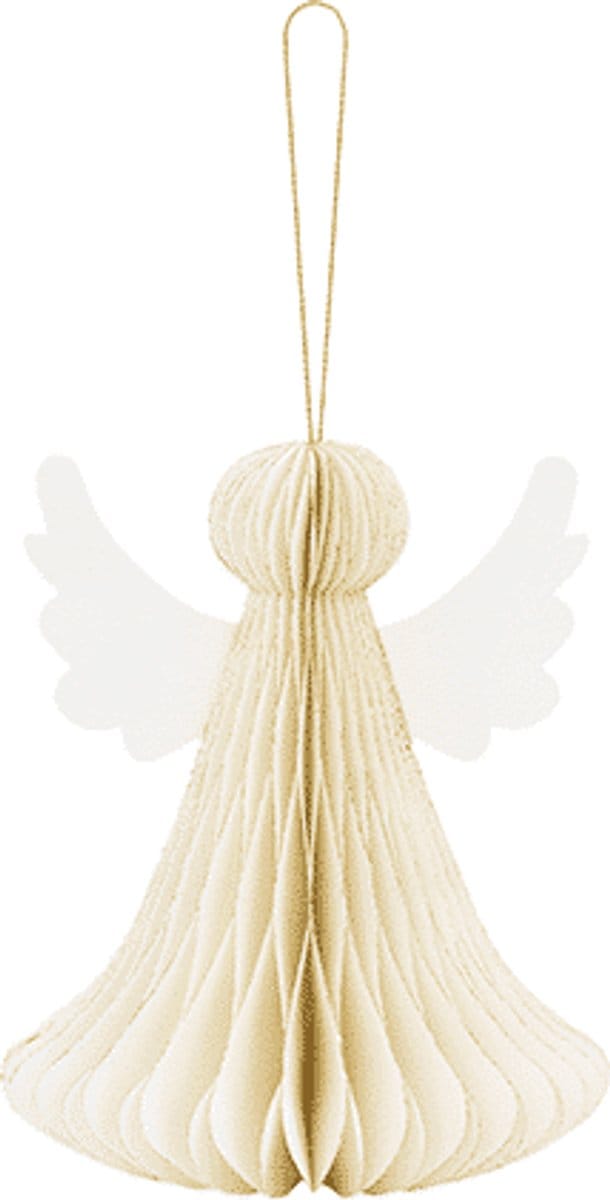PartyDeco - Honeycomb engel (15 cm)