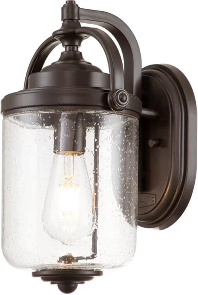 Hinkley LED Wand Buitenlamp Willoughby | 1X E27 Max 60W | IP44 | Dimbaar | Oil Rubbed Bronze