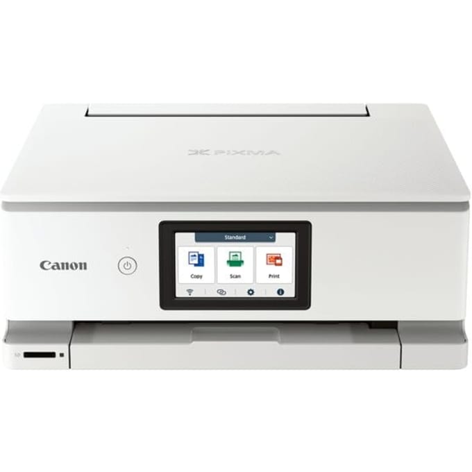 Canon PIXMA TS8751 multifunctionele printer, 3 in 1, USB/WLAN/Cloud/SDCard, auto duplex/mobiel printen, tot A4, incl. 6 inktcartridges, wit