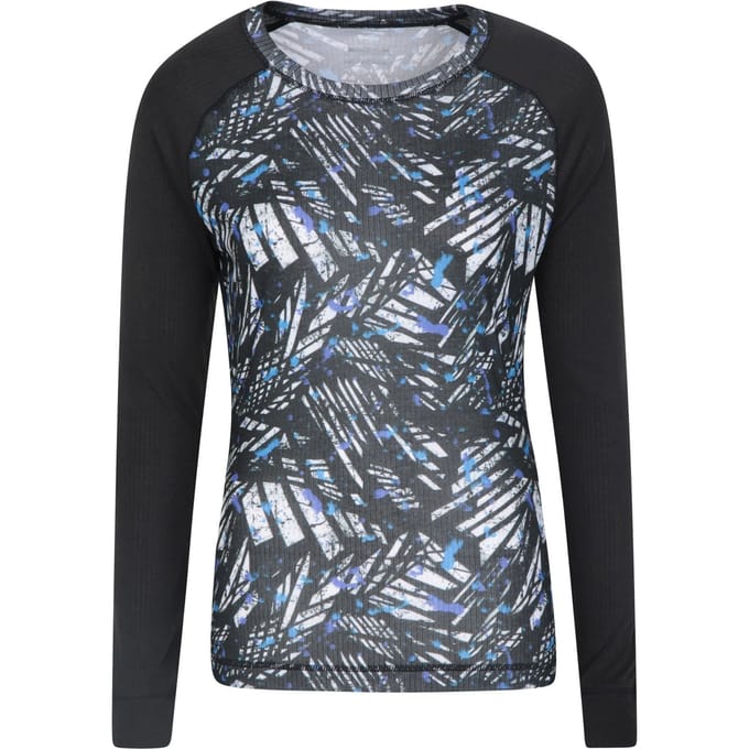 Mountain Warehouse Dames/Dames Talus Bedrukte Thermo Top (Grijs)