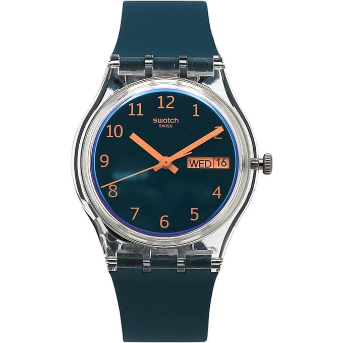 SWatch So28k700 Essential Blue Away Public Polyurethaan Horloge SO28K700 black