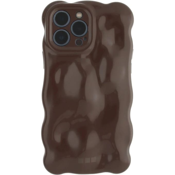 123watches hoesje Bubble - donkerbruin - Siliconen, TPU - iPhone 15 Plus