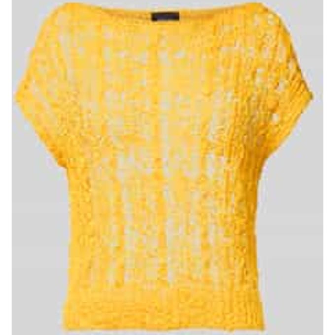 gebreid shirt met ronde hals