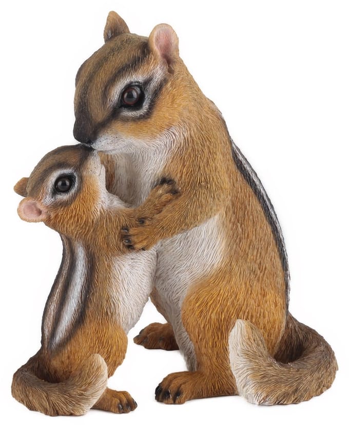 Knuffelende chipmunks