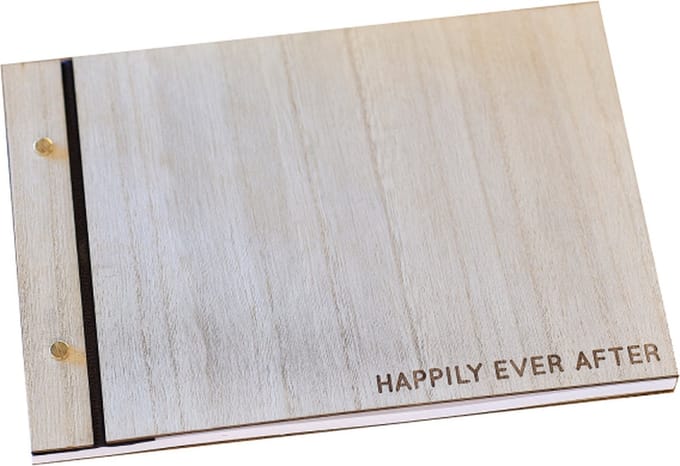 Ginger Ray - Ginger Ray - Houten Bruiloft Gastenboek 'Best Day Ever' - 18 cm x 26 cm