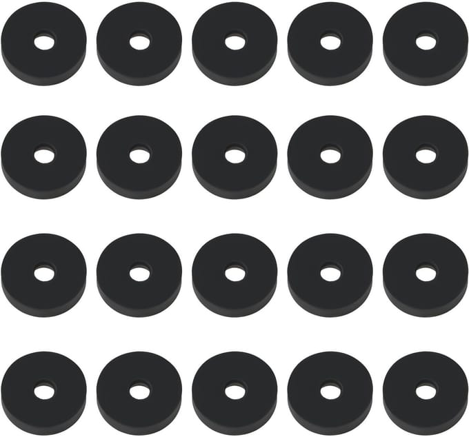 Dailygoods- Afvoer Klep 20 Stuks - Rubber Afdichtingsringen - 1/2" BSP Type B - 12 mm Buitendiameter - 4,25 mm Binnendiameter - 2,5 mm Dikte - Afdichtring