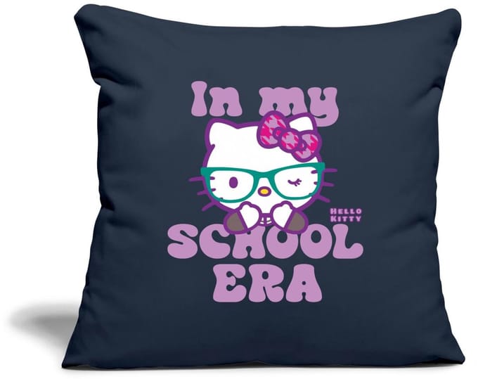 Hello Kitty Met Bril In My School Era Sierkussenhoes, 45 x 45 cm