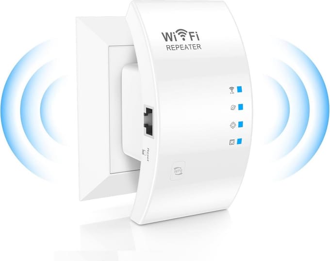 Wifi Versterker Repeater met LAN-aansluiting voor Stabiel Signaal