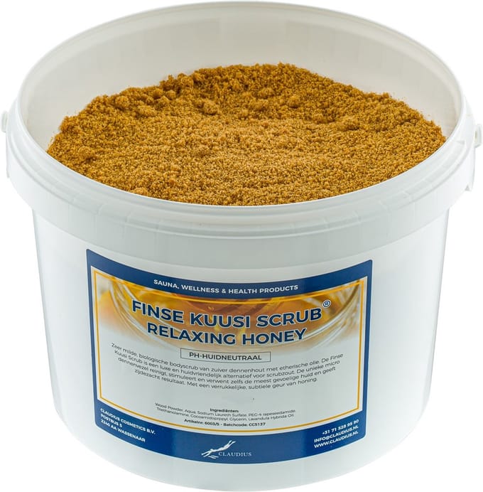 Kuusi Scrub Relaxing Honey 1 liter - Hydraterende Lichaamsscrub