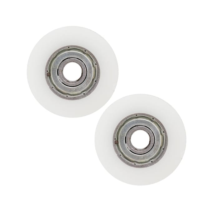 Kit de remplacement de roues de porte de serre Elite de 30 mm de diamètre noir