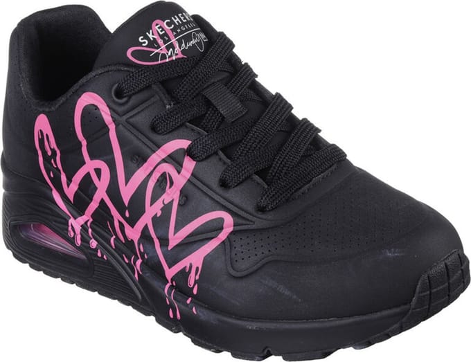 Skechers Uno dames sneaker - Zwart