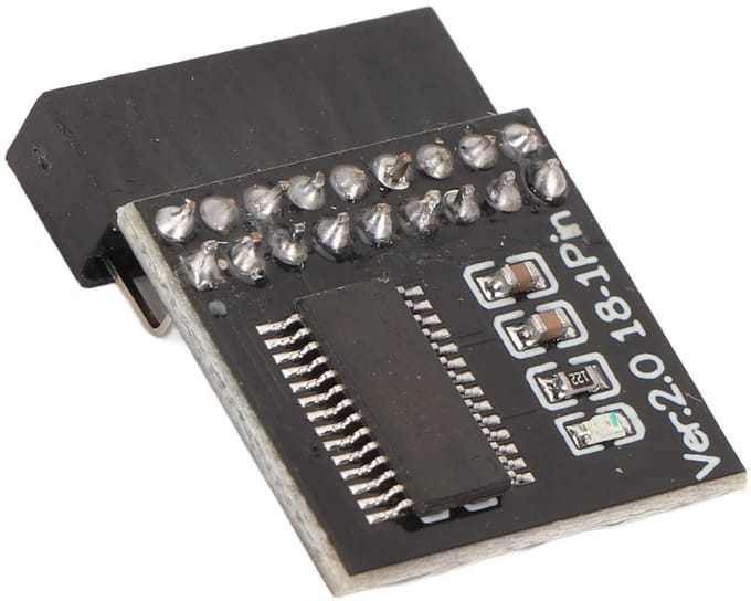 Solidchoice - Dailygoody - TPM2.0-module - Veiligheidsmodule - 18-polige encryptie - Compatibel met Windows 10 en 11 - Geheugen voor coderingssleutels - Geschikt vo...
