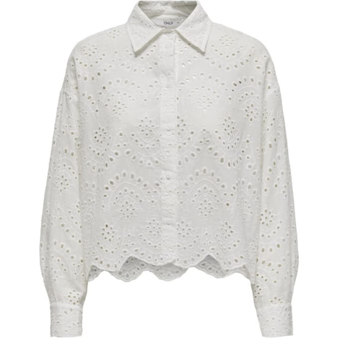 regular fit overhemdblouse van puur katoen model 'VALAIS'