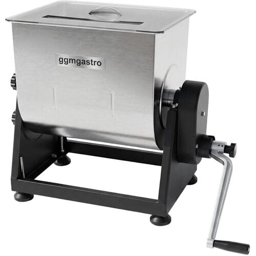 GGM Gastro Fleischmischer - 28 Liter - 25 kg - Manuell Zilver