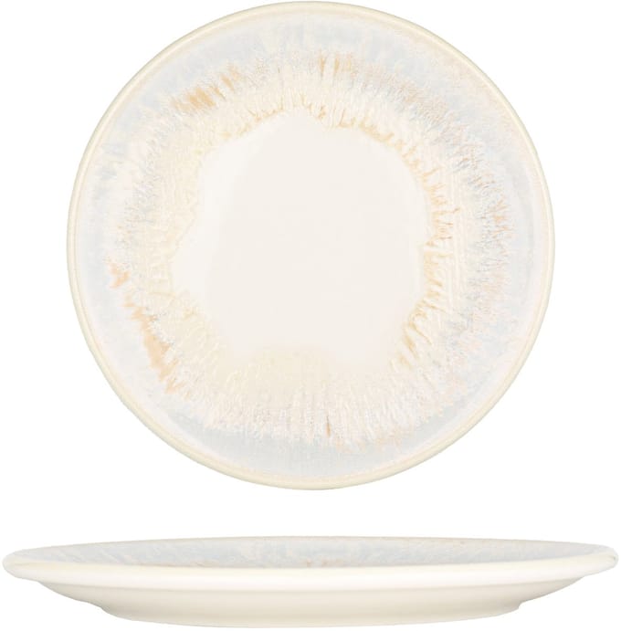 By Bone Dessertbord - Wave - Porselein - 23 cm - set van 6