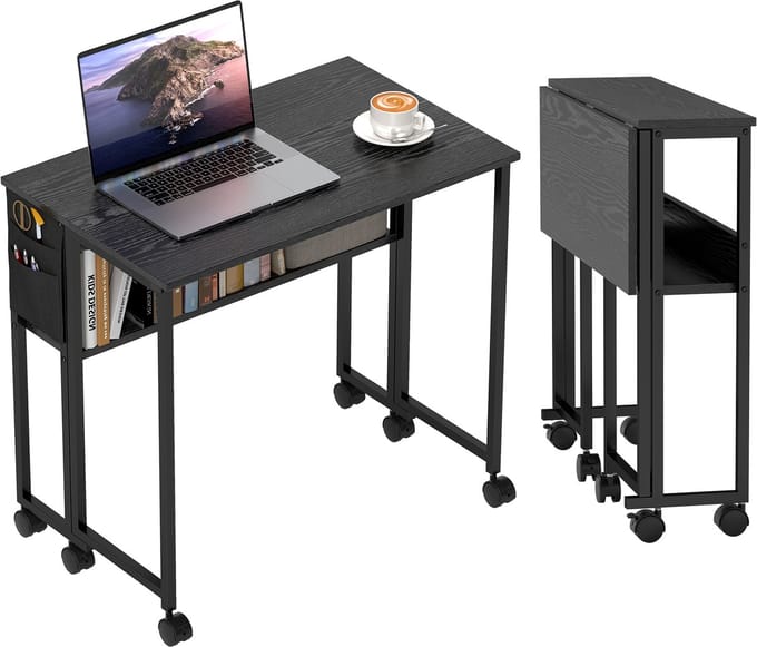 HOMCOM-Schrijfbureau-MDF-80x50x75cm-Zwart