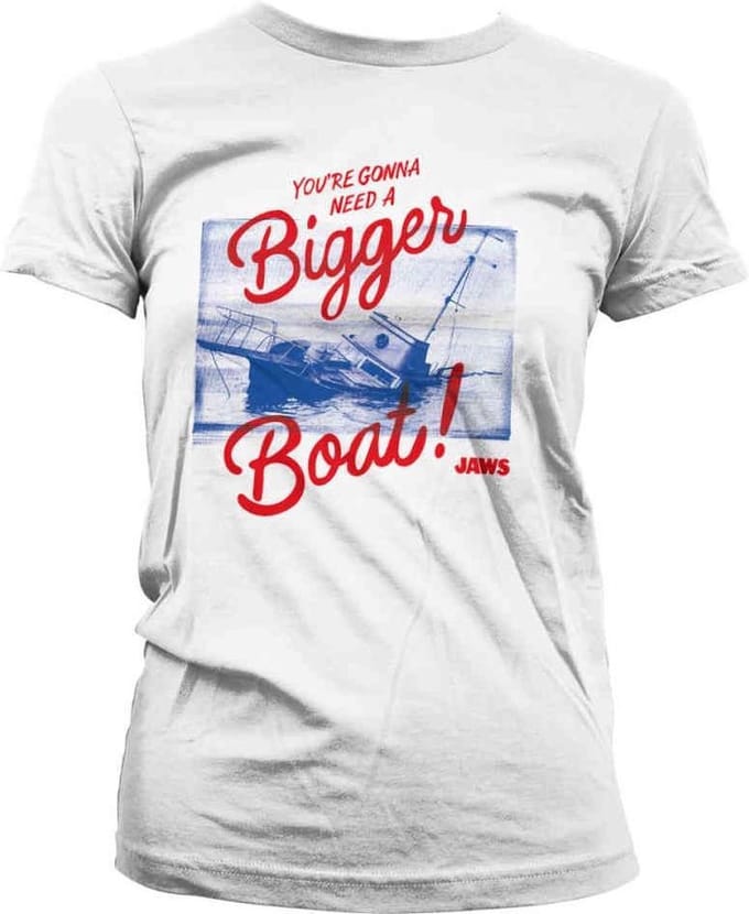 Jaws Dames Tshirt -M- You're Gonna Need A Bigger Boat Wit