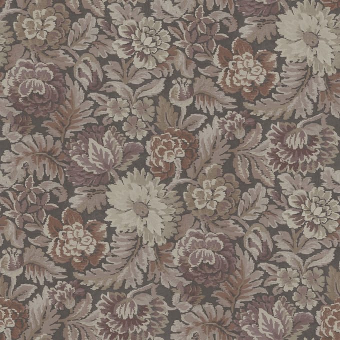 Boråstapeter Vliesbehang 3563 - Cottage garden - Klassiek Bruin - 53cm x 10.05m