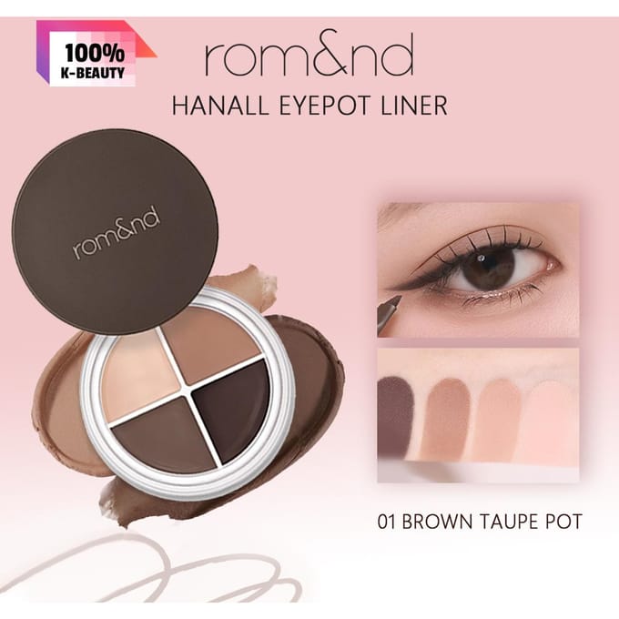 Romand Rom&nd HANALL EYEPOT LINER 01 TAUPE MARRON POT beige