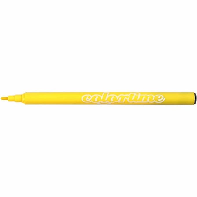 Colortime stiften, lijndikte 2 mm, citroengeel, 18 stuk/ 1 doos