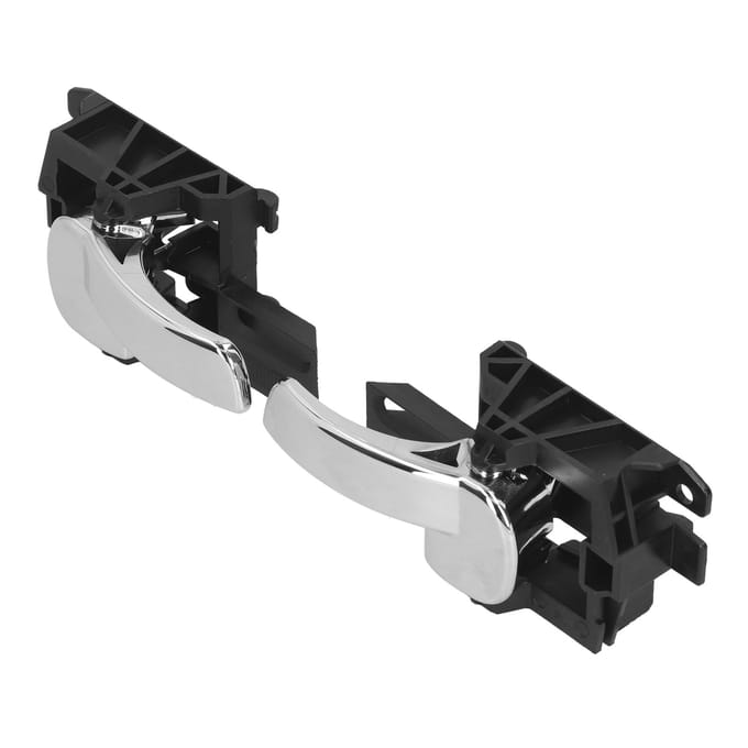2 pièces Accessoire de remplacement de poignée de porte intérieure de voiture Compatible pour Nissan Qashqai 2007‑2013 black
